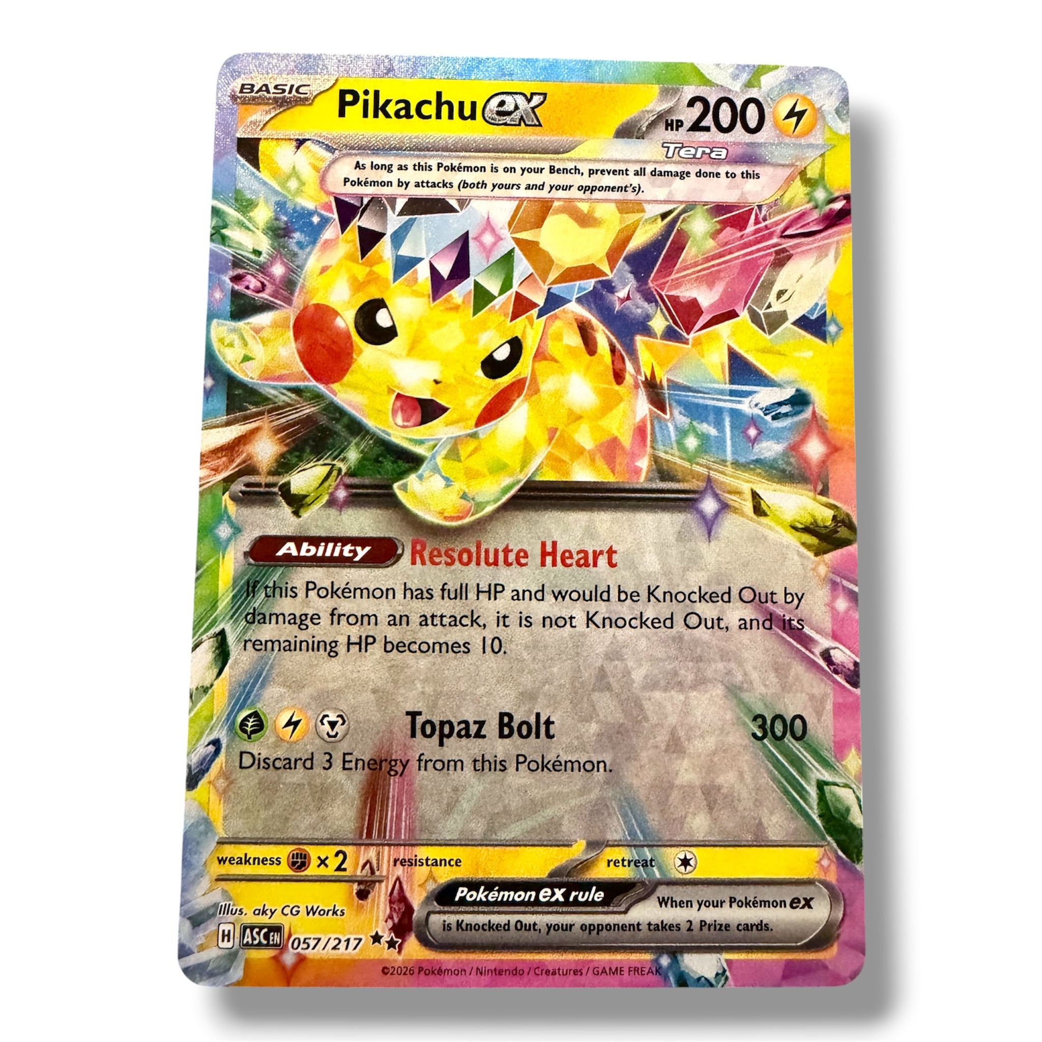 Pikachu EX - 57/217 - Double Rare