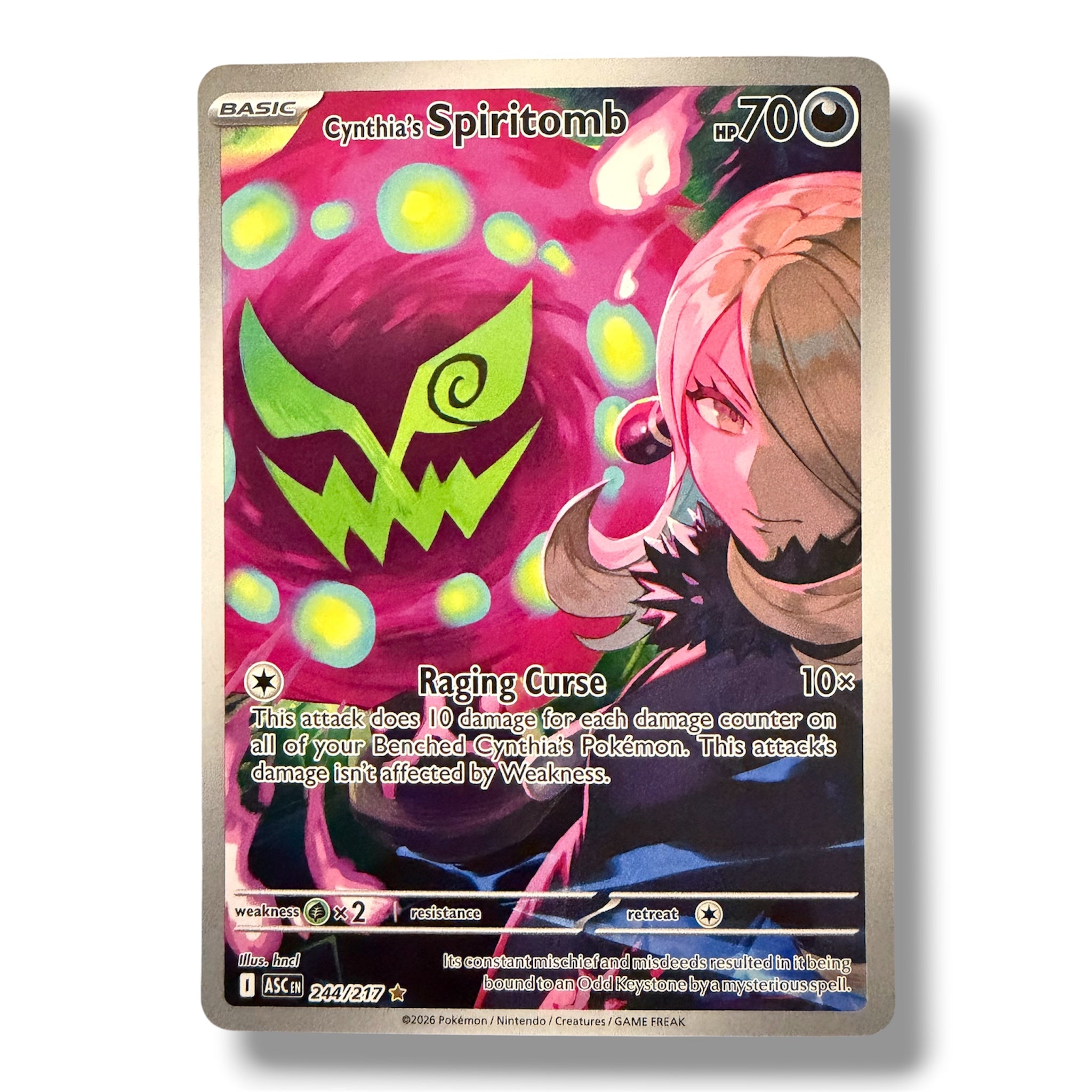 Cynthia’s Spiritomb - 244/ 217 - Illustration Rare