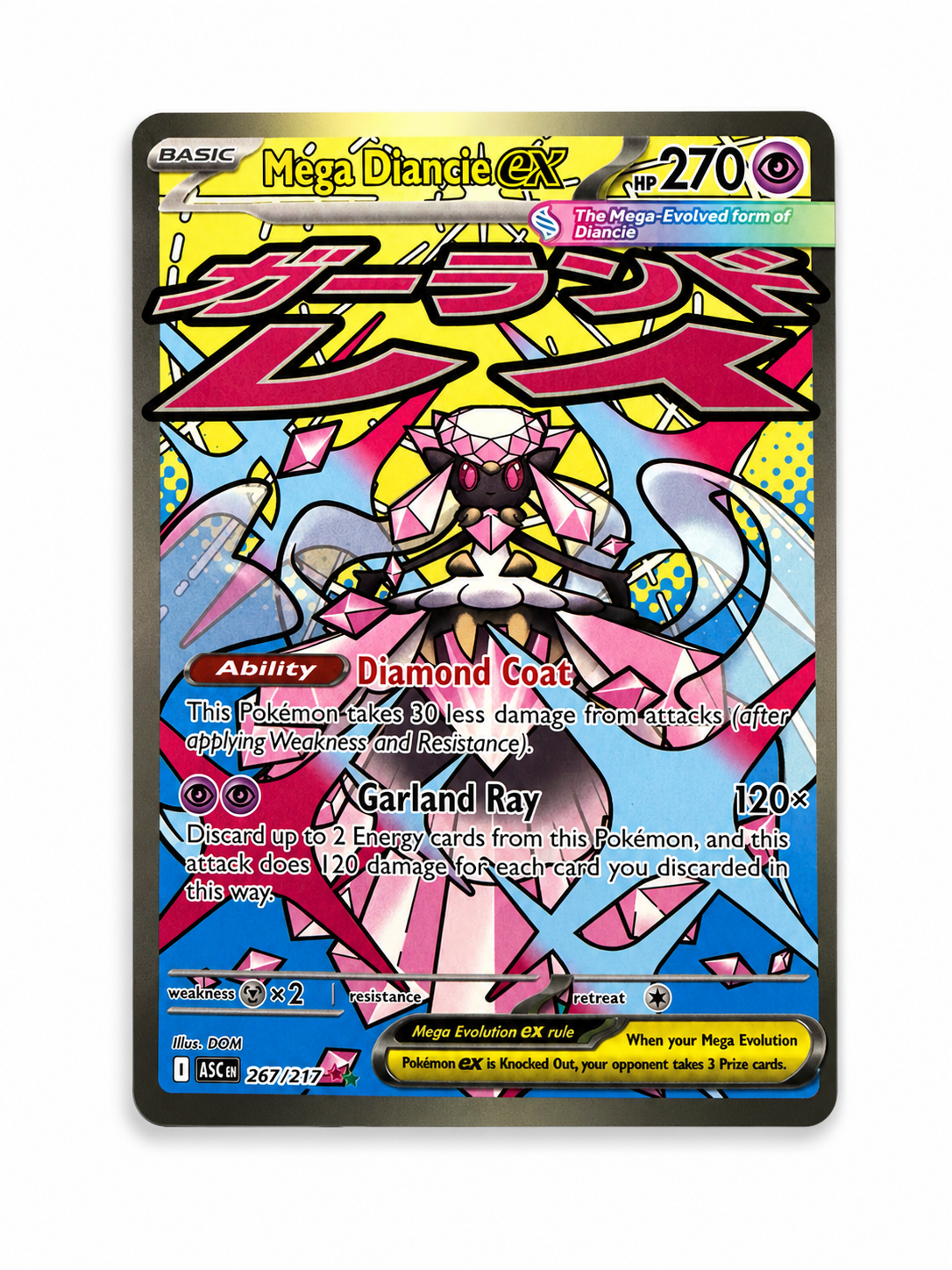 Mega Diancie EX - 267/217 - Mega Attack Rare
