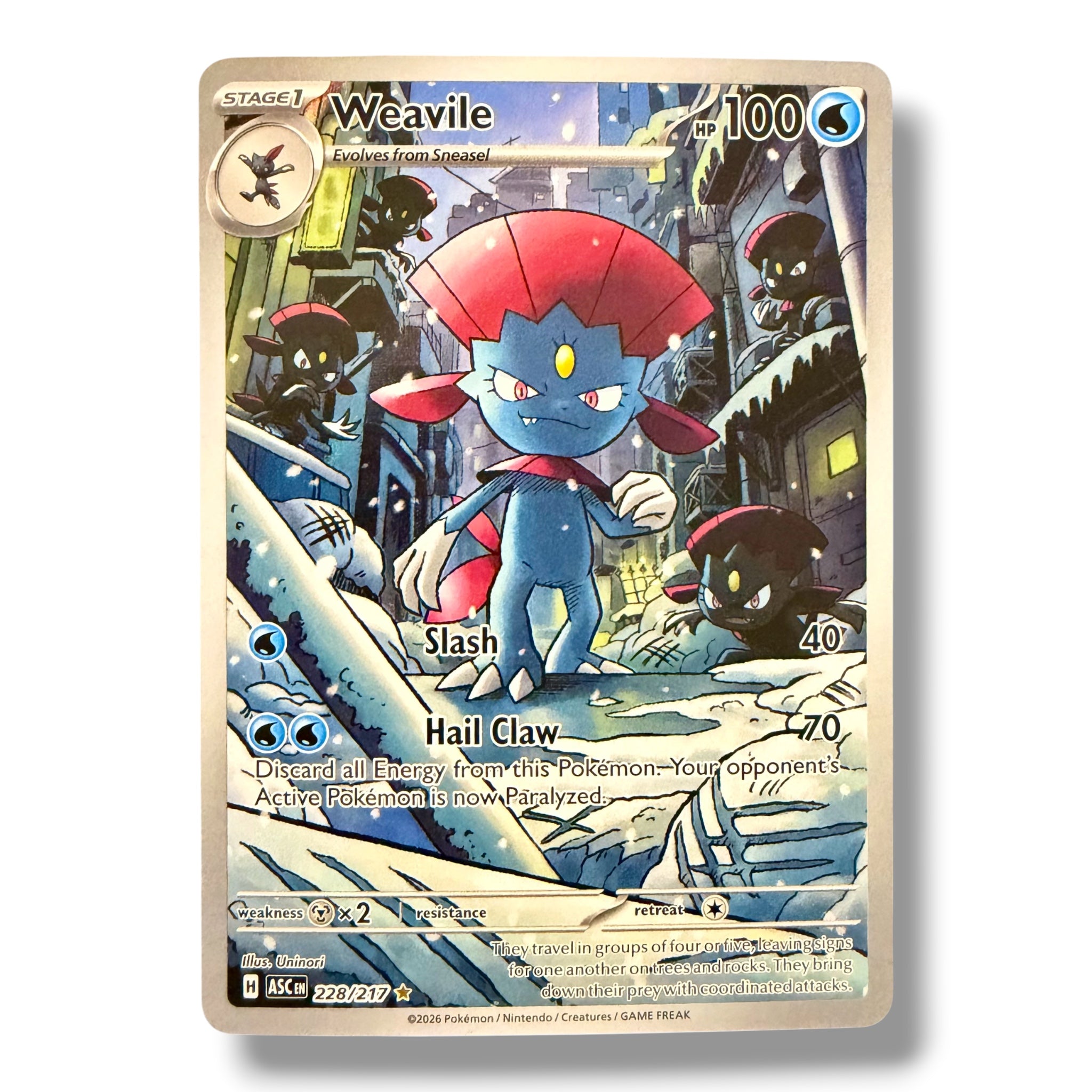 Weavile - 228/217 - Illustration Rare