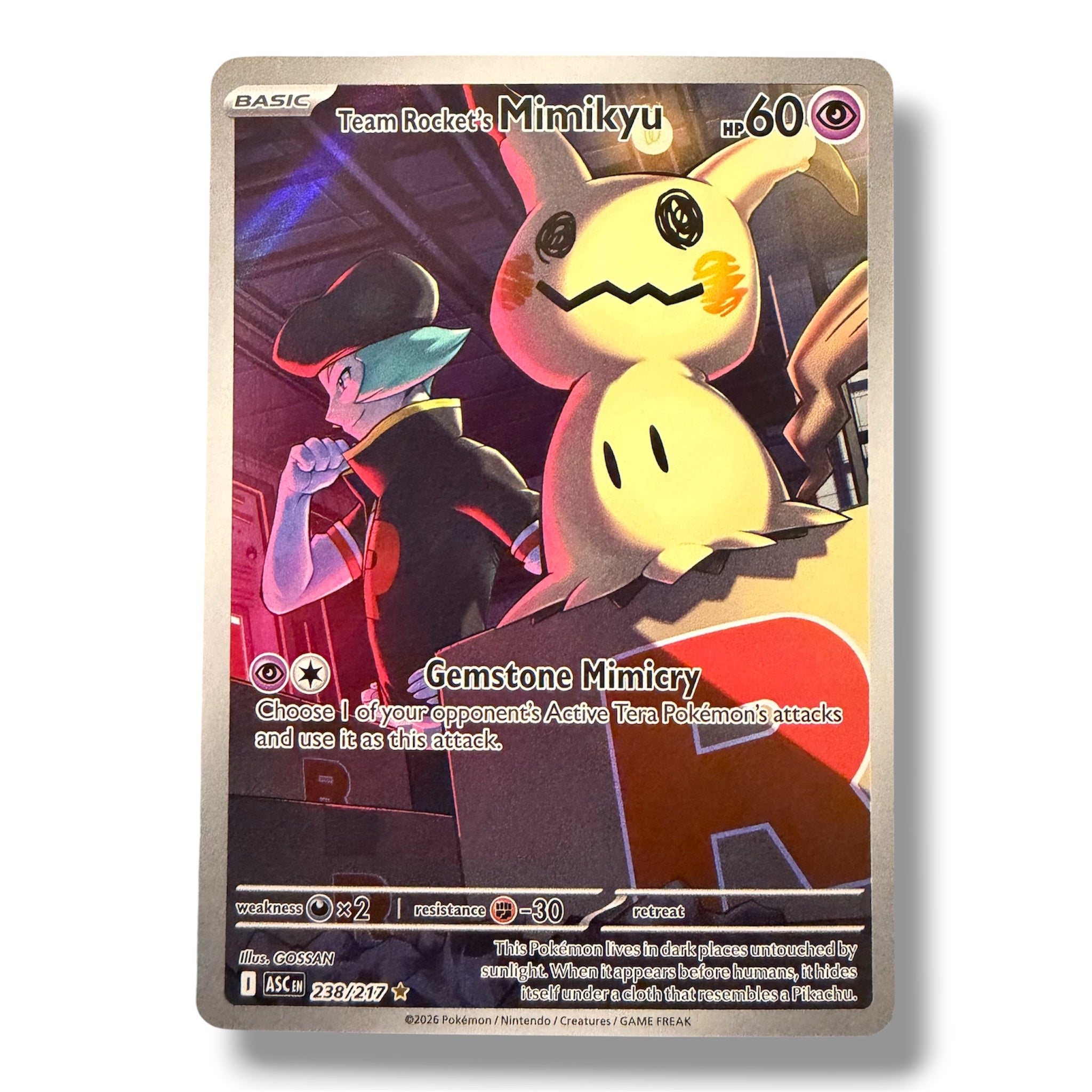 Team Rocket’s Mimikyu - 238/217 - Illustration Rare